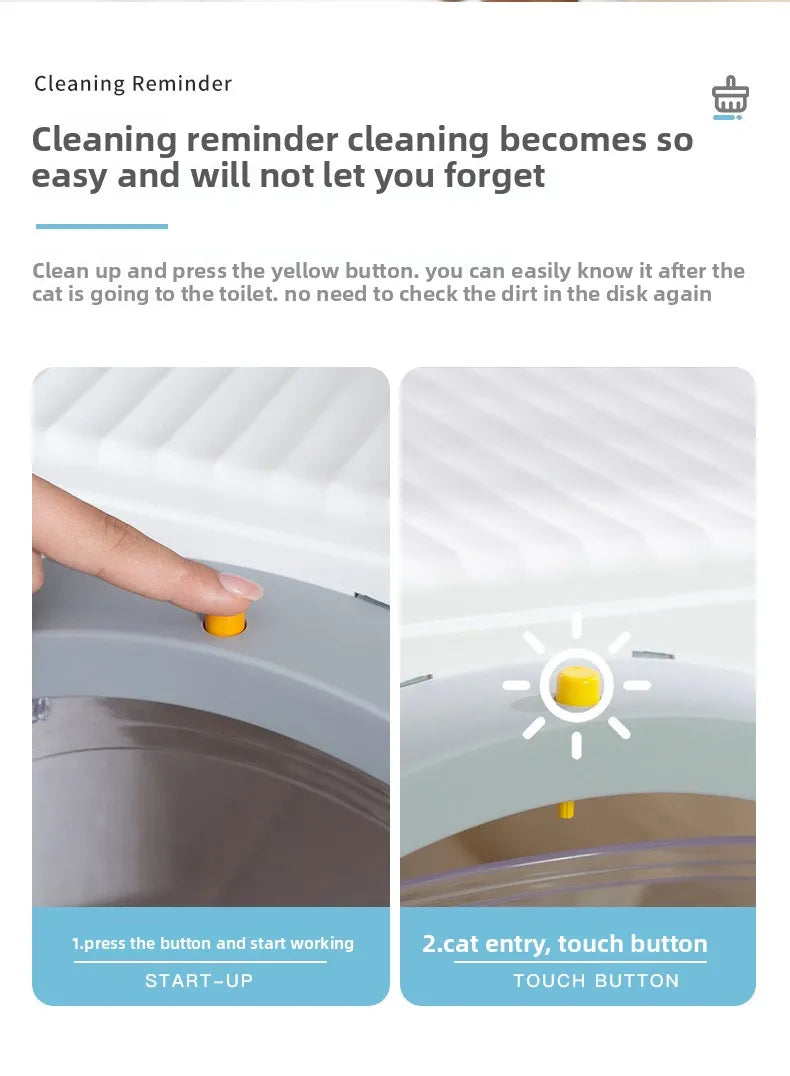 Easy To Clean Cat Litter Box Hand-pulled Shit Shoveling Fully Enclosed Cat Toilet Semi-automatic Cat Litter Box  Litter Tray