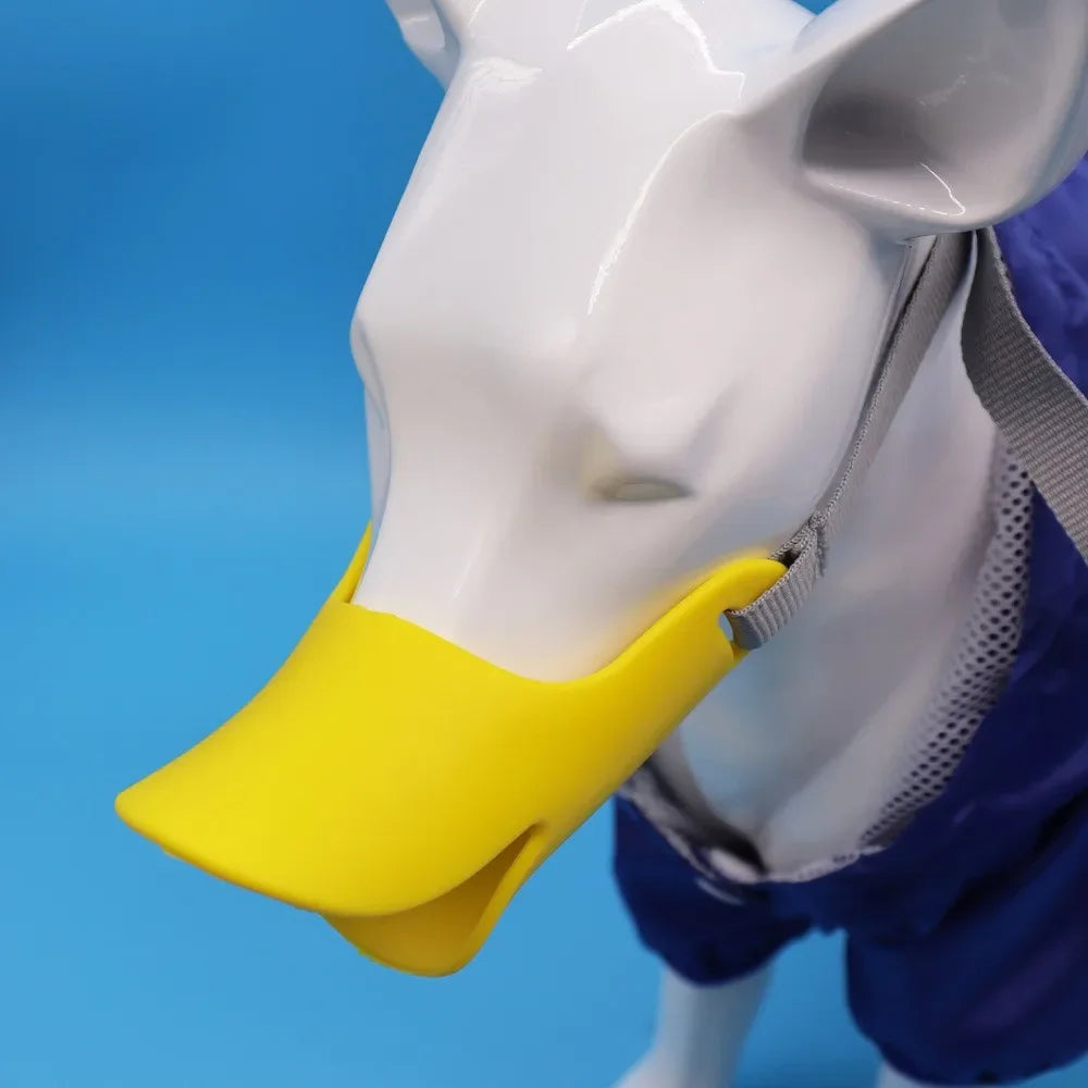 Chien Dog Muzzle Silicone Duck Muzzle Mask for Pet Dogs Anti Bite Stop Barking Muzzle Leather Silicone Dog Muzzles Dog Bandanas