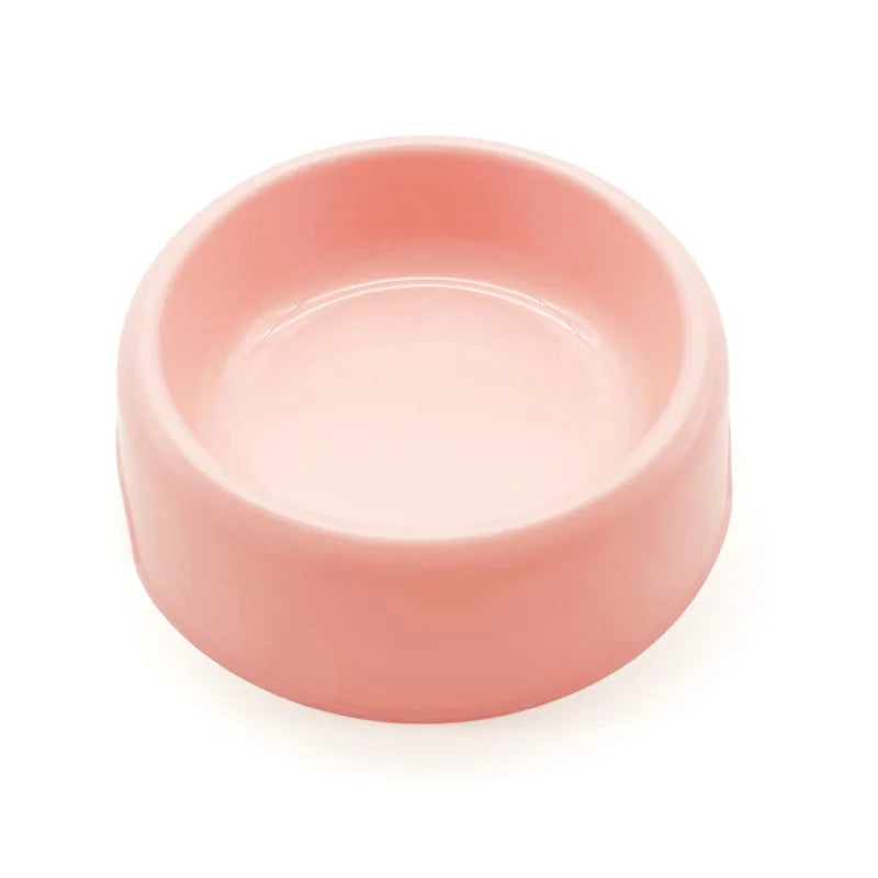 Solid Color Pet Bowl Plastic Dog Bowl Cat Round Single Bowl Thickened Eco-Friendly Dog 사발 Pet Supplies Dog Accessories
