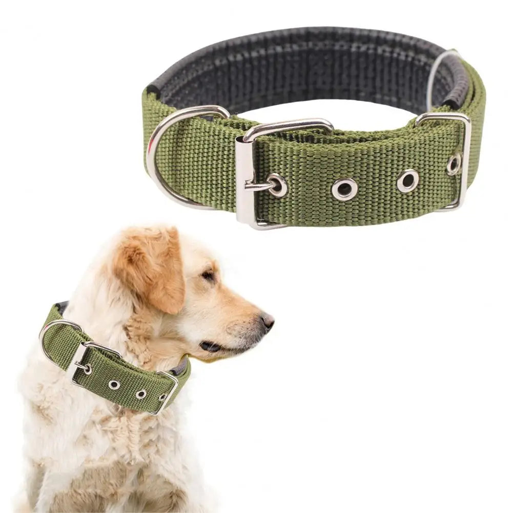Dog Collars，Nylon，Adjustable Dog Neck Circle，Long-lasting Pet Neck Strap，with Traction Ring，Teddy Keji Pitbull，Pet Supplies
