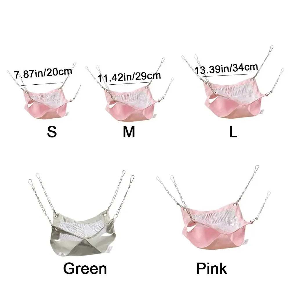 Hammock for Rats Double Summer Cool Net Bed for Hamster House Nest Sleeping Bag Hanging Tree Beds Pet Rat Squirrel Hamster Nest