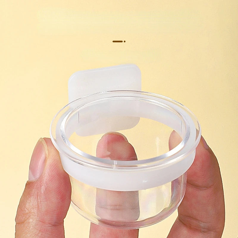 Bird Parrot Detachable Transparent Bowl Hanging Plastic Food Cup for Parrot Canary Bird Feeding Cups Parrot Food Water Bowls