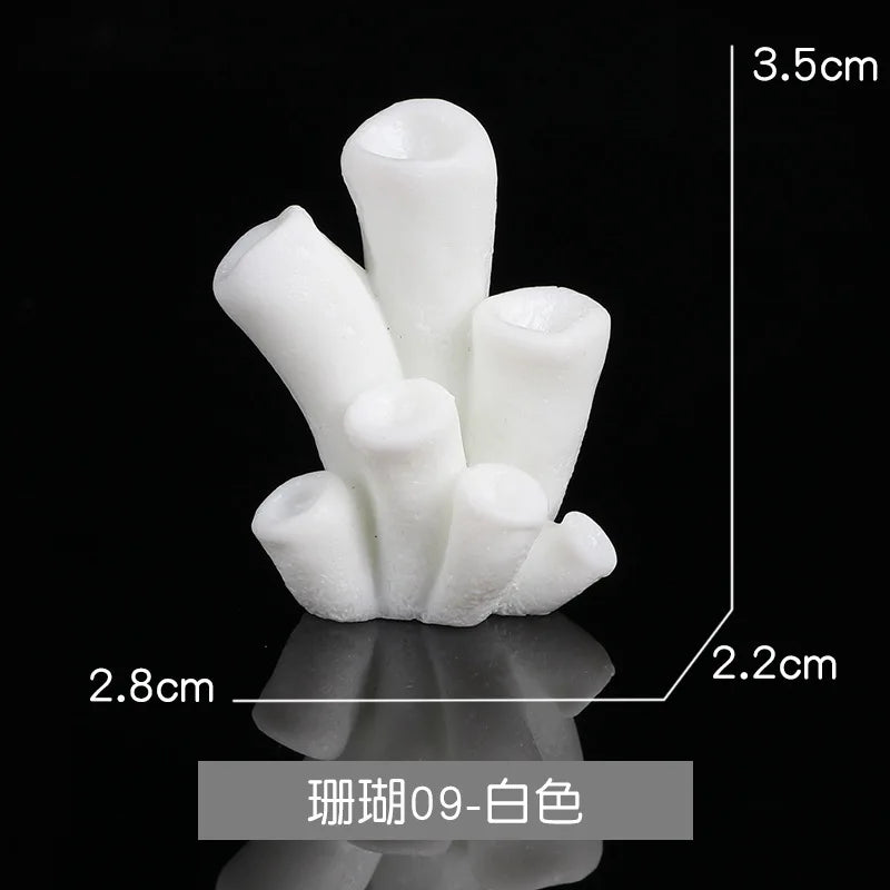 Aquarium Artificial Coral Fish Tank Resin Simulation Coral Starfish Micro Landscape Ornament Reef Aquatic Plants DIY Decoration
