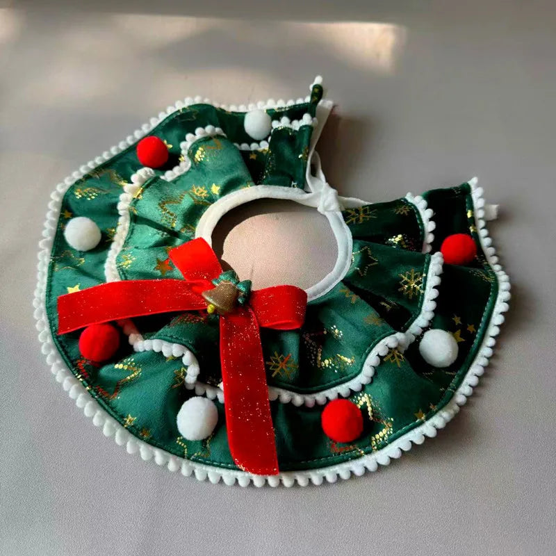 1pc pet scarf decoration, dog scarf cat drool scarf tie, Christmas pet clothing