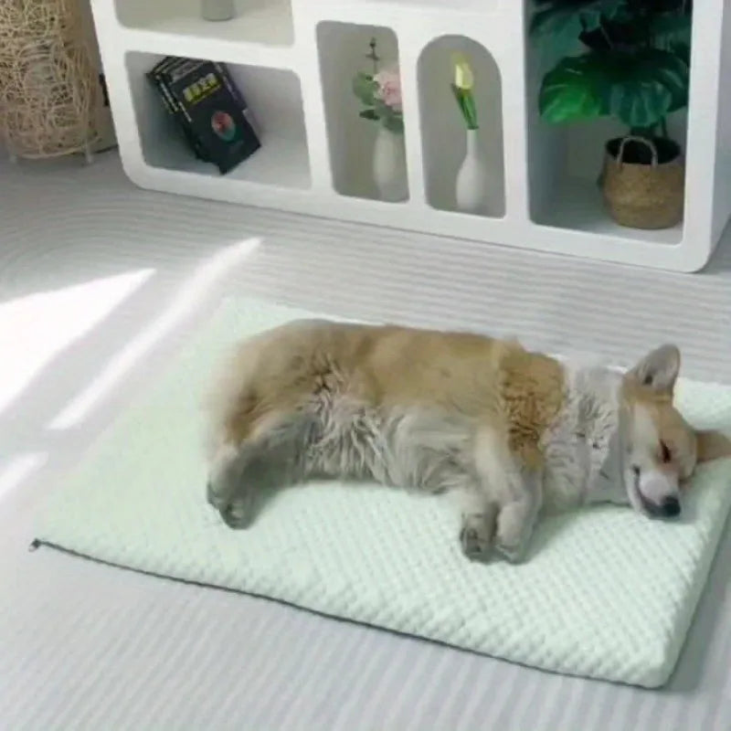 LETVIA Summer Dog Cooling Pad Removable Cleaning Dog Cat Cooling Bed Breathable Pet Ice-Feel Bed Soft Cooling Mat Dog Supplies