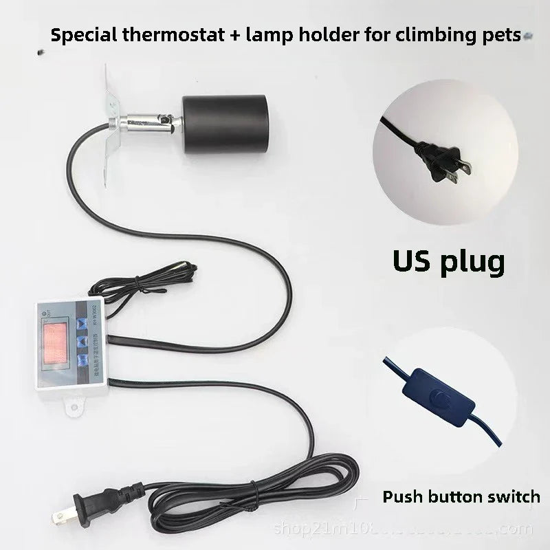 Pet Reptile Thermostat High-precision Temperature Switch Microcomputer Digital Display Hatching Controller 0.1 Degrees