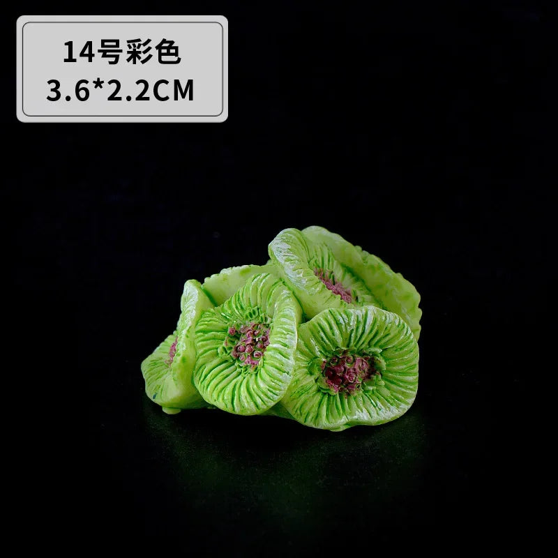 수족관 Simulation Resin Coral Ornaments Fish Tank Artificial Desktop Adornment Cute DIY Aquarium Background Landscape Decoration