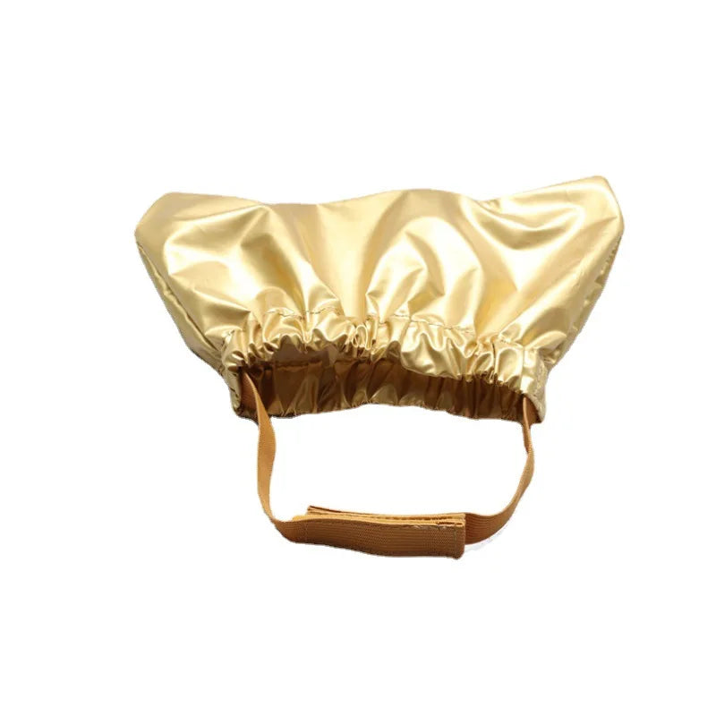 Bath shower cap Double-layer waterproof and anti-bubble cap for cats and dogs Fashionable and elegant pet items pet Clean tools