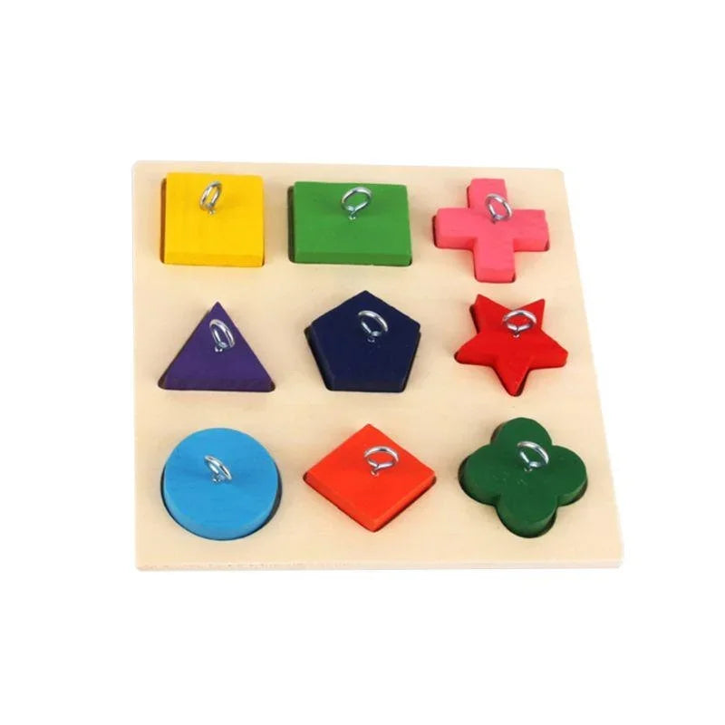 Parrot Educational Toys Parrot Interactive Training Toys Wooden Block Birds Puzzle Toy Bird Supplies