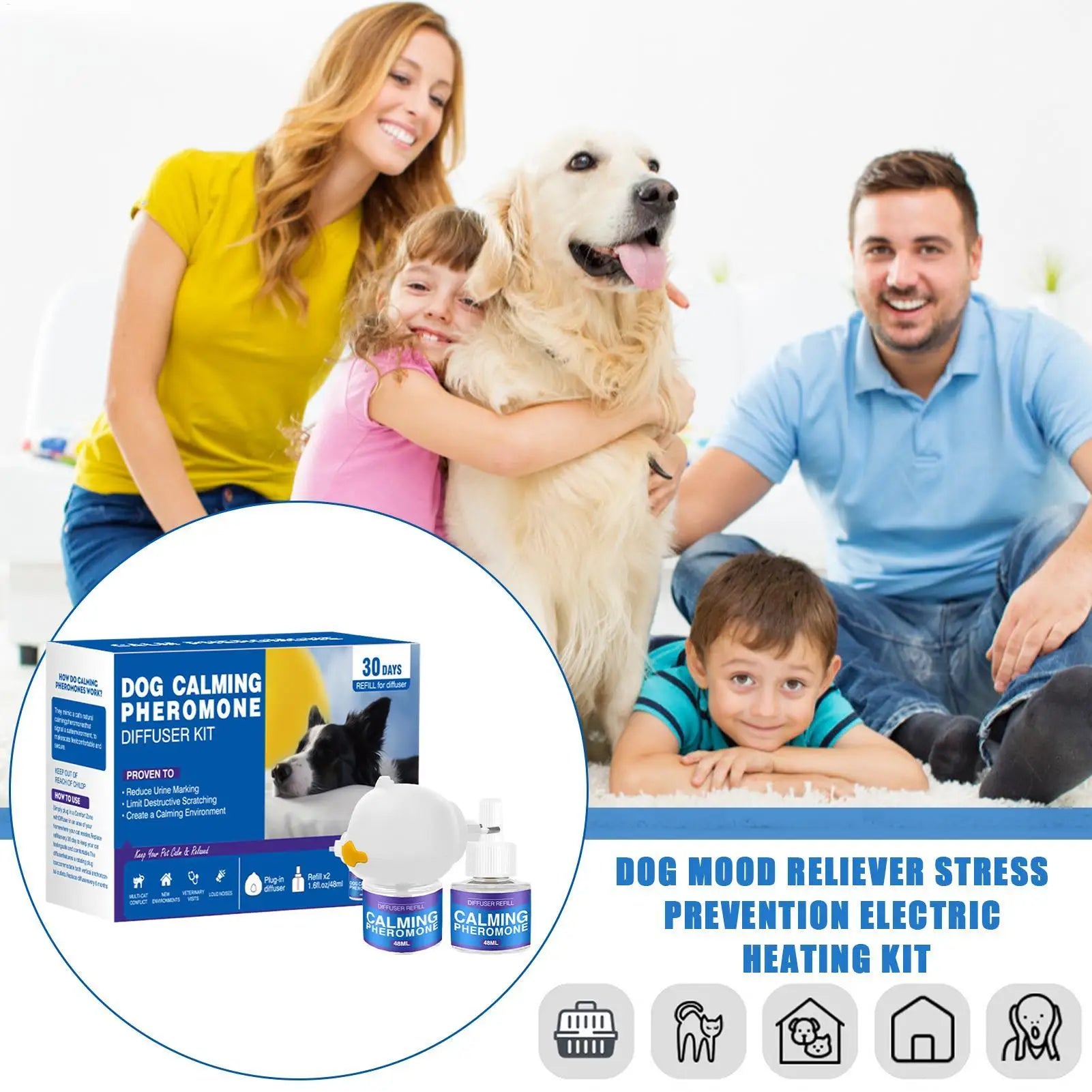 Calming Diffuser Comfort Natural Pheromone Diffuser Calming Pheromone Long Lasting Calming Diffuser For Cats Dog