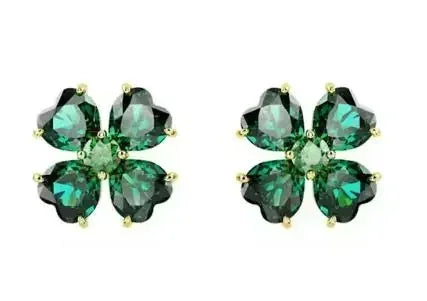 New Hot Sale Idylia Crystal Pearl Heart-shaped Lucky Grass Set; Elegant and Noble Cat Accessories as a Gift