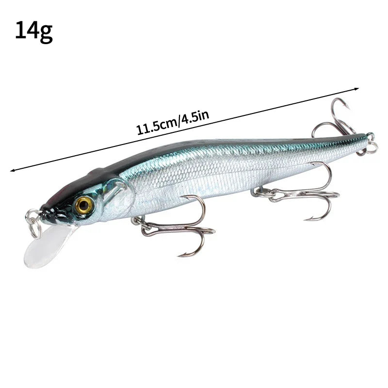 1 Pc Crankbait Wobblers Perch 3D Eyes Artificial Hard Bait Pike Carp Bass Floating Swimbait Saltwater Sea Fishing Pesca