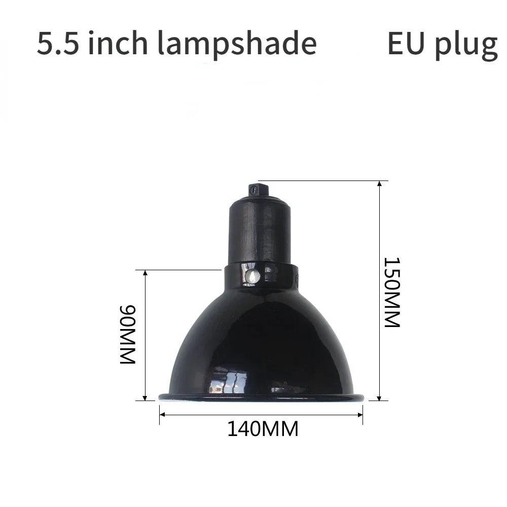 Reptile Deep Dome Lampshade 5.5/8.5/10 Inch Reptile Light Fixture Snakes Lizards Geckos Terrariums Anti-scald Protective Shade