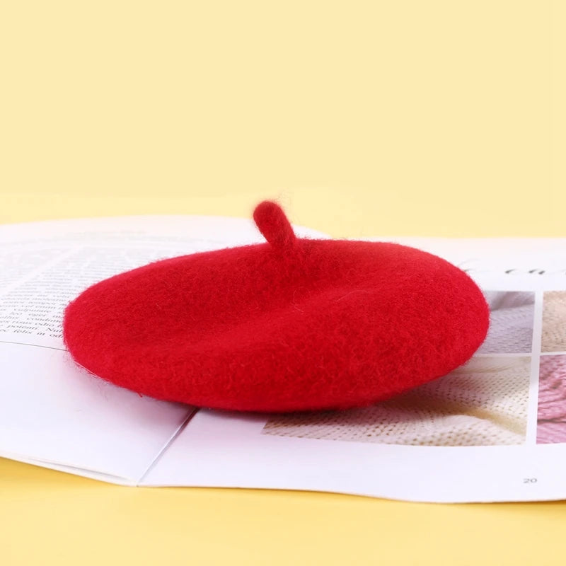 Pet Cat Hat Headgear Fine Workmanship Cashmere Elegant Soft Beret Bow Tie Collar Decoration Dogs Cap Beret For Decor New Year