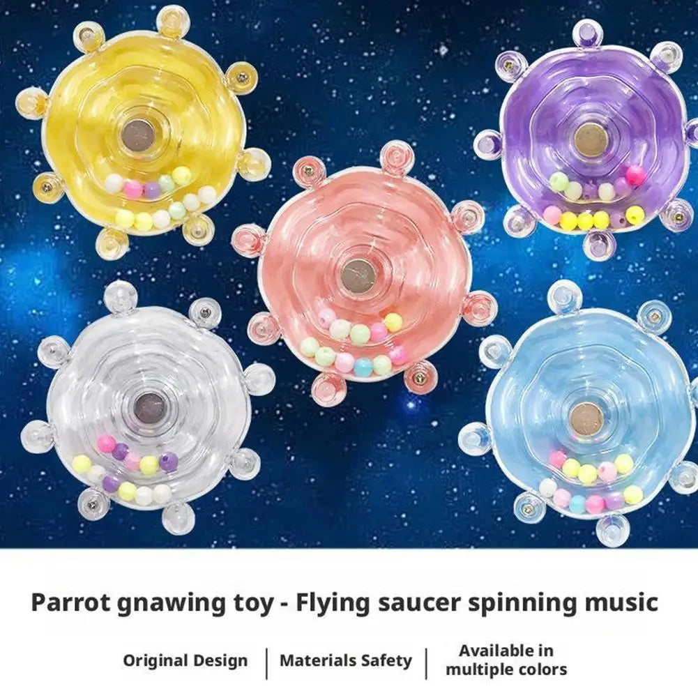 Parrot Decompression Toys Interactive Bird Cage Toy For Parrots Rotating Treat Dispenser For Boredom & Beak Exercise