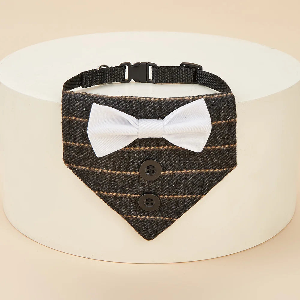 Halloween Christmas Cat Handsome Bow Tie Triangle Scarf Collar Fashion Suit Pet Triangle Scarf