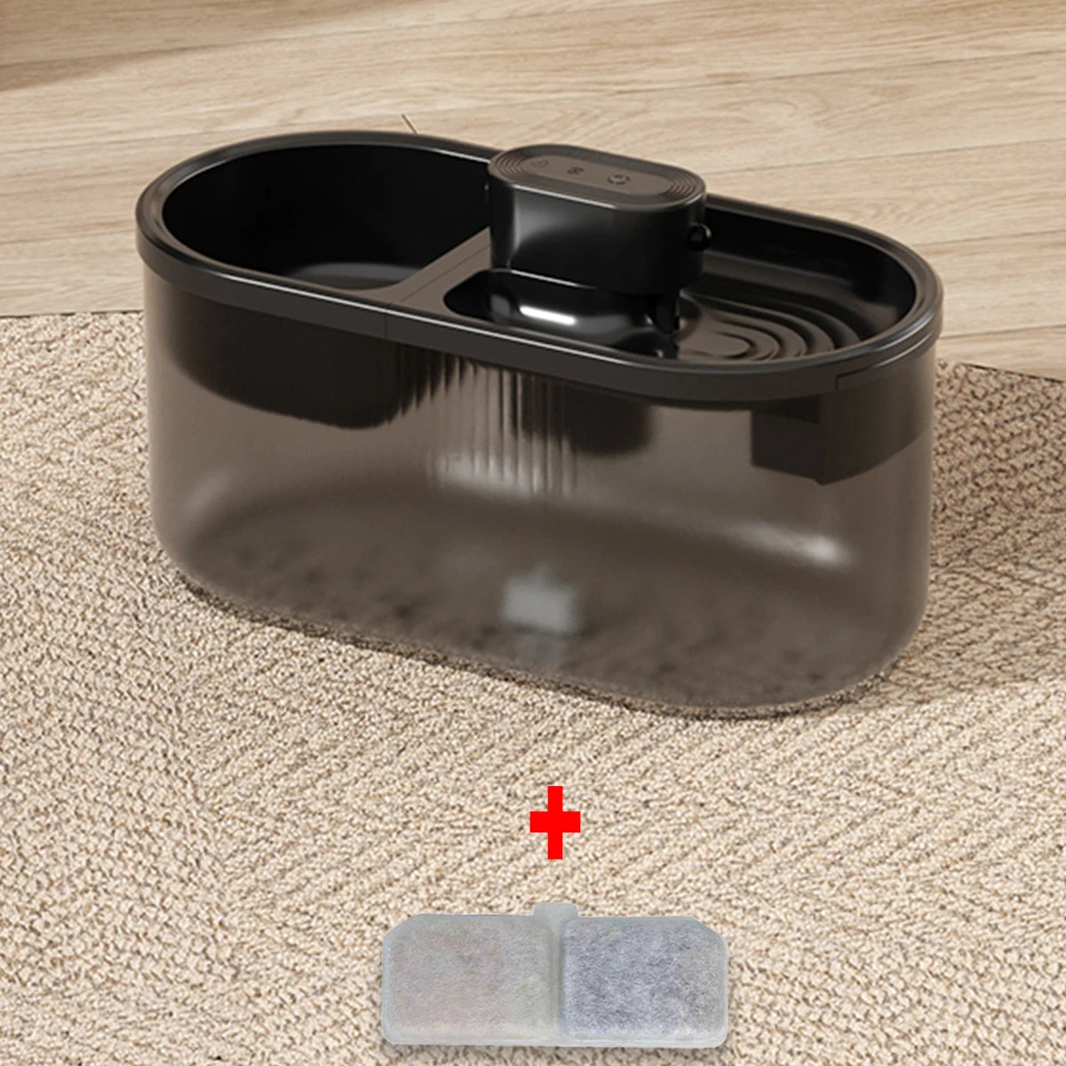 Pet Cat Automatic Induction Feeder Water Dispenser Large Capacity Water Dispenser Dry Wet Separation Food Container Pet Supplies