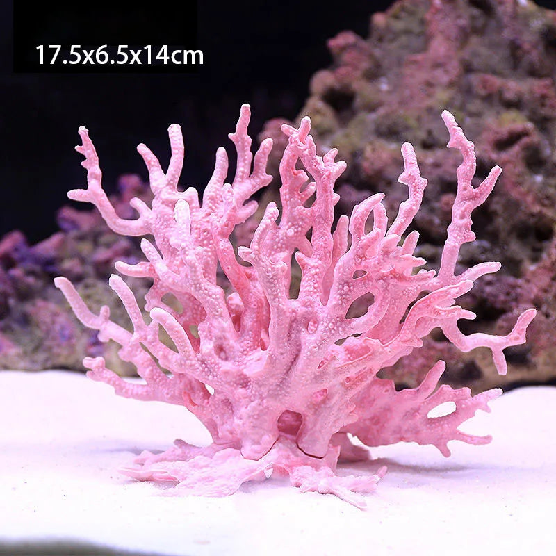Aquarium Artificial Coral Fish Tank Resin Simulation Coral Starfish Micro Landscape Ornament Reef Aquatic Plants DIY Decoration