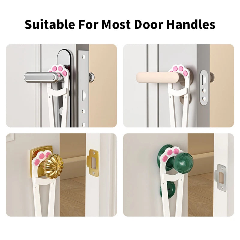Cat Door Holder Latch Adjustable Prevents Dog Enter Elastic Gate Lock Flex Latch Strap Dog Door Stopper Pet Gate Supplies