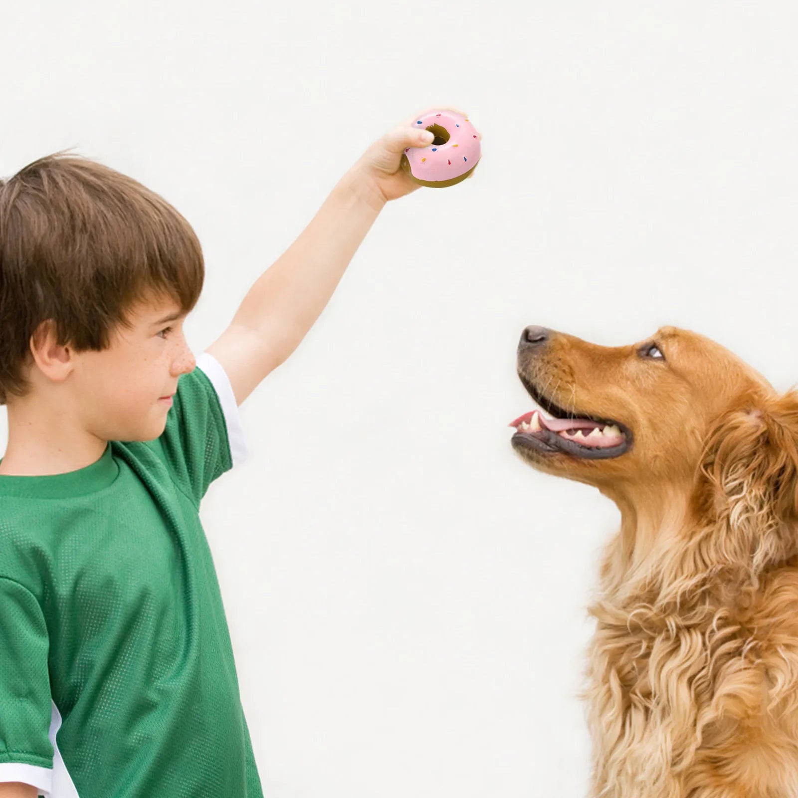 1PC Donut Dog Chew Toy Sound Toys Simulation Donuts Grinding Cleaning Tooth Relief Dog Toys Игрушки Для Собак Mascotas Perro