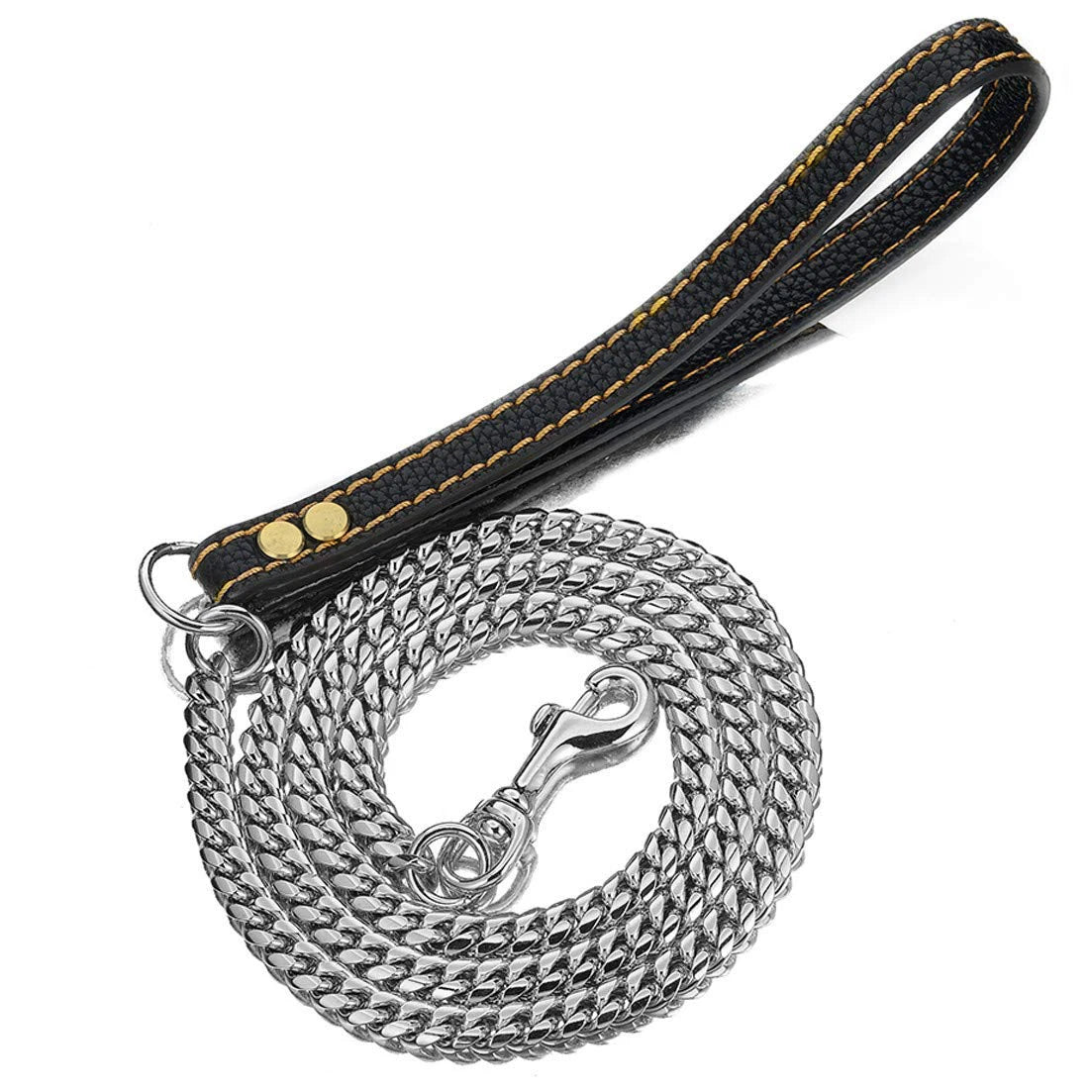 Stainless Chain Collar Large Collar Chain For Metal Dog Dogs Medium Links Link Small Steel Gold Cuban Walking Training