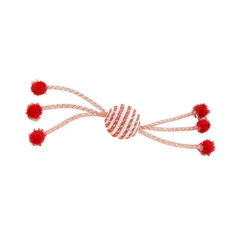 Interactive Cat Toy Ropes Ball Toys For Pet Dogs Kittens Teasing Bite-resistant Toys   gatos