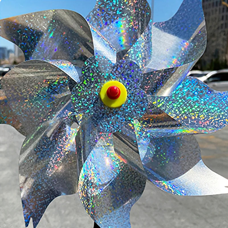 Laser Bird Repelling Windmill 24CM Windmill for Farmland Rotating Windmills Outdoor Bird Pigeon Repellent Tools Garden Supplies