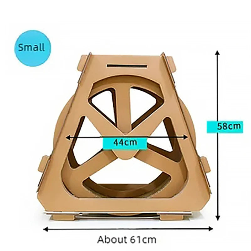 Increase the size of the water wheel, Ferris wheel, cat scratching board, cat climbing frame, cat nest, corrugated paper, and ro