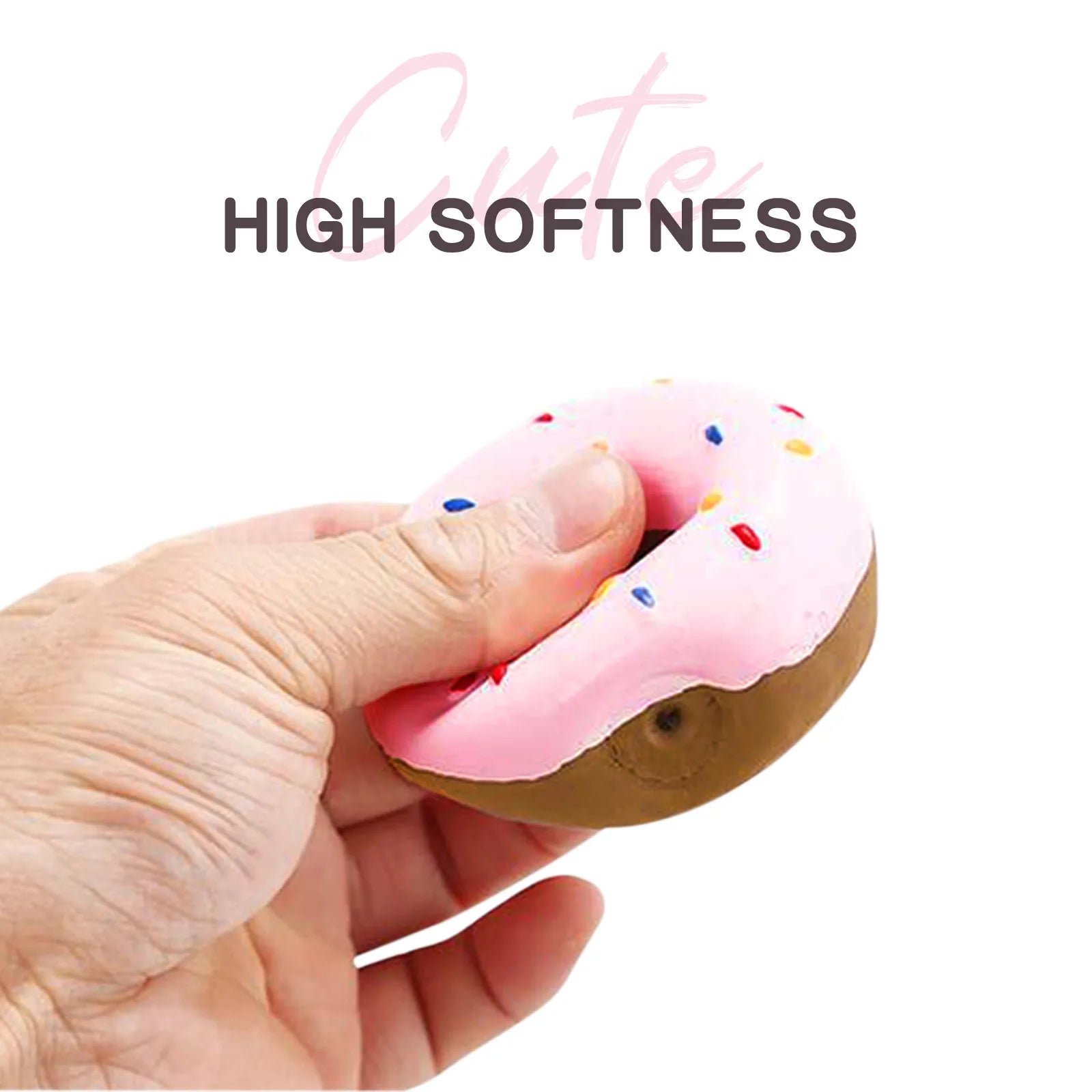 1PC Donut Dog Chew Toy Sound Toys Simulation Donuts Grinding Cleaning Tooth Relief Dog Toys Игрушки Для Собак Mascotas Perro