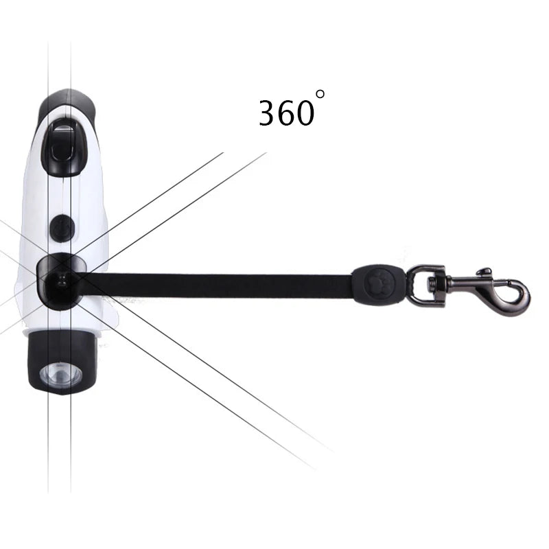 5M Long LED Big Dog Leash Automatic Retratable Pet Leashes for Small Medium Large Dogs Alaska Doberman mascotas Dog Accessories