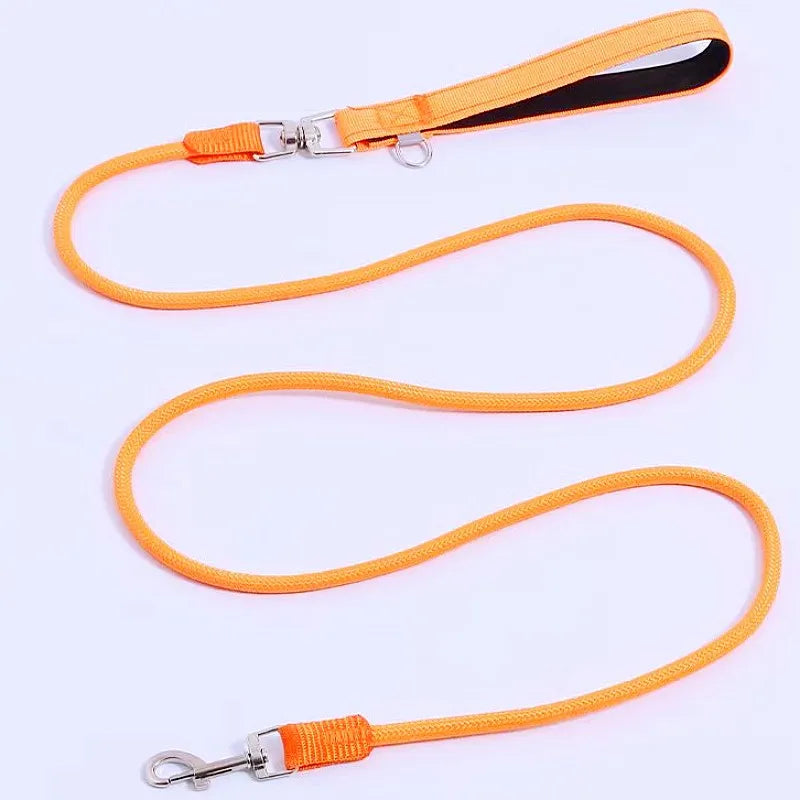 Dog Leash Colorful Long Dogs Leash 2M Pet Chain Nylon Leashes for Dog Walking Comfortabe Handle Dogs Leashes 160cm Pet Supplies