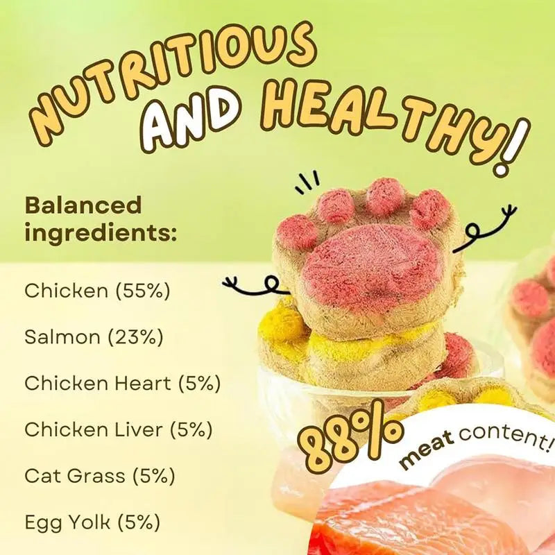 Natural Cat Treats Cat Snacks Cat Paw Biscuits Kitten Treats Healthy Cat Treats Dry Cat Treats Natural Cat Biscuits Cat Food