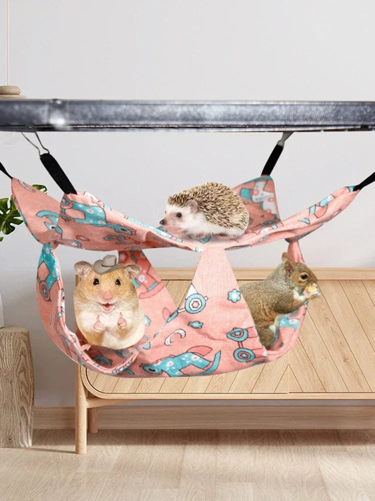 Cat Window Hammocks for Indoor Cats,Soft Plush Pet Bed,Suitable for Ferret Cotton Hammock,Guinea Pig,Hamster,Kittens Bed
