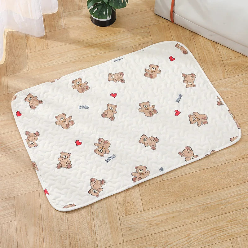 Summer Mat Pet Cooling Ice Blanket Mat Moisture Proof Dog Floor Sofa Cushion Skin Friendly Cat Sleep Breathable Pet Bed Covers