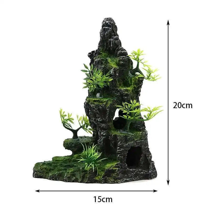 Large fish tank decoration resin aquarium decoration rockery landscape accessories fish tank aquarium decoration background