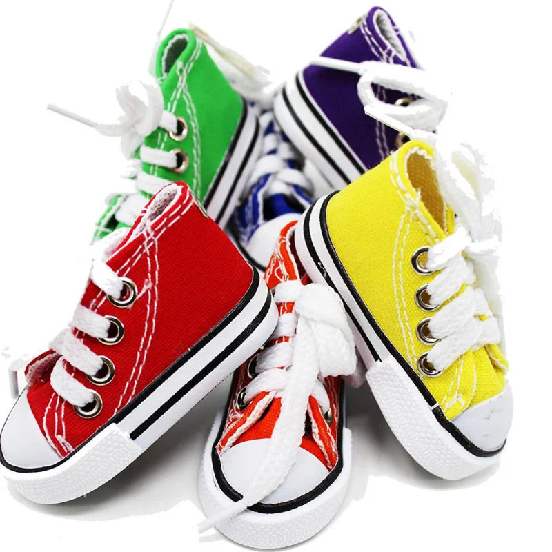 Mini Canvas Shoes Parrot Bird Toys Pet Bird Shoe Cage Decoration Standing Climbing Toy Parrot Bird Cage Pet Shoes Parrot Toys