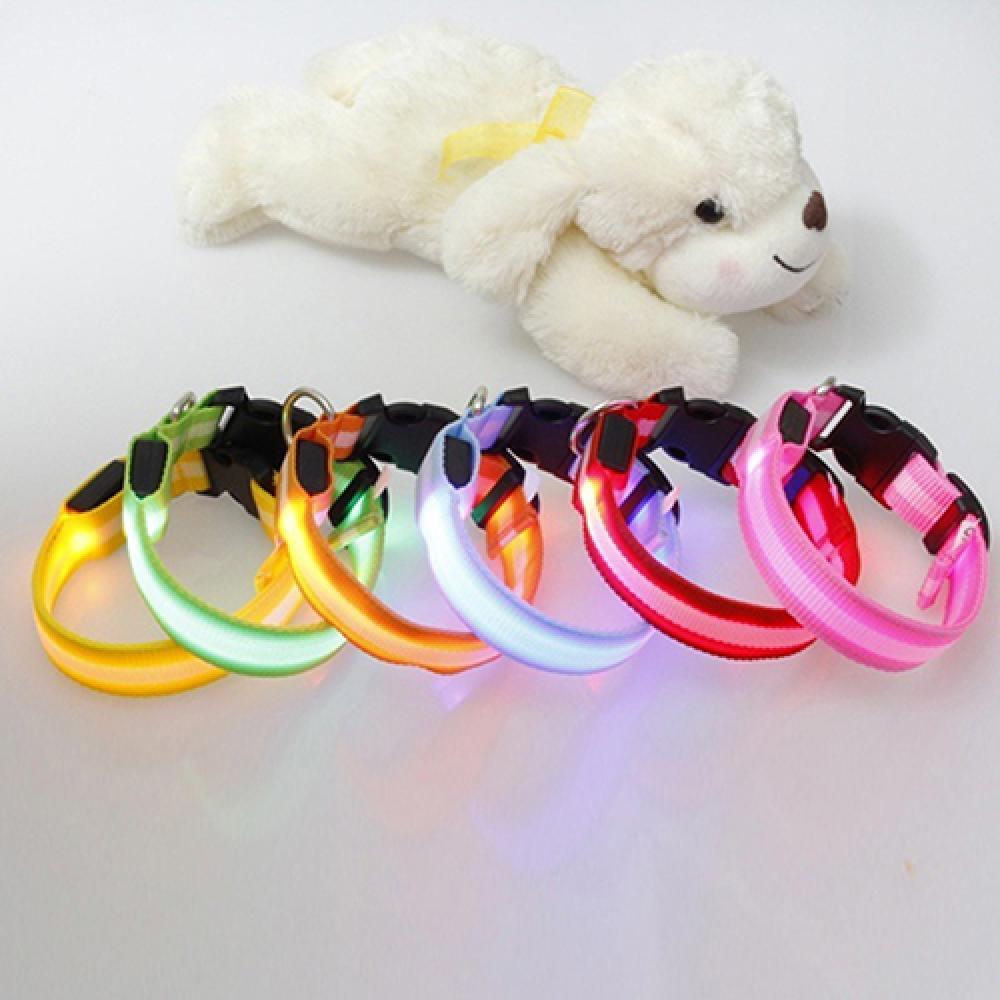 Puppy Collar Dog Cat Night Safety Flashing Luminous LED Light Adjustable Pet Collar Dog Supplies