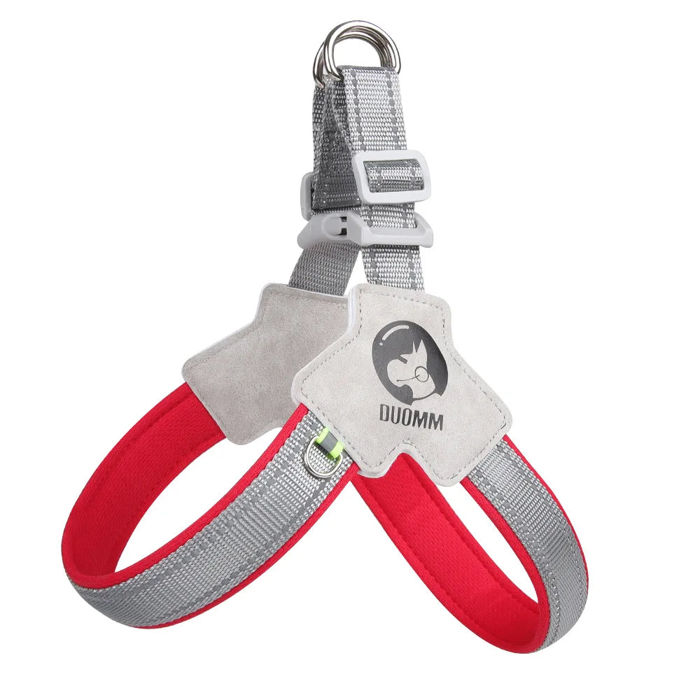 Reflective Pet Dog Harness Saddle Style Breathable Dog Chest Strap for French Bulldog Collar Small Medium Dogs Puppy Harnesses
