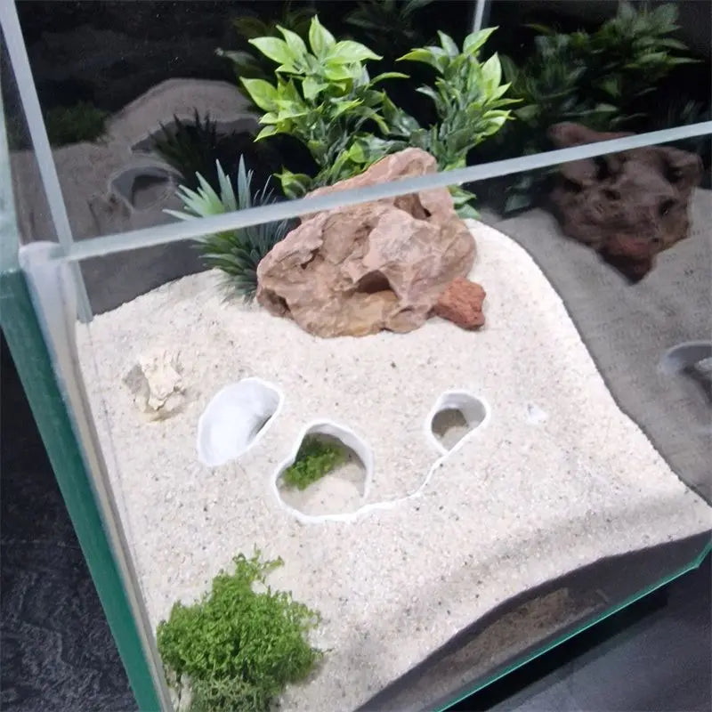 3D Printed Fish Tank Underground Cave Shelter Hideout for Fish Shrimp Reptile,Landscaping Ornaments Aqaurium Decorations