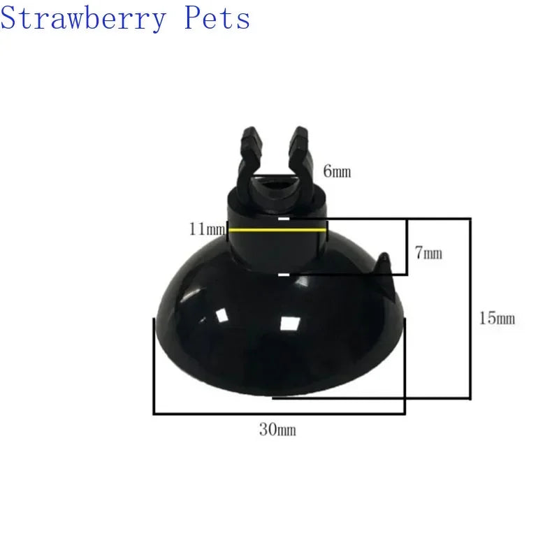 5pcs Black  Aquarium Suction Cup Air Tube Holder Sucker for Fish Tank Pump Oxygen Air Tube Fixing Clip  Aquarium Accessories