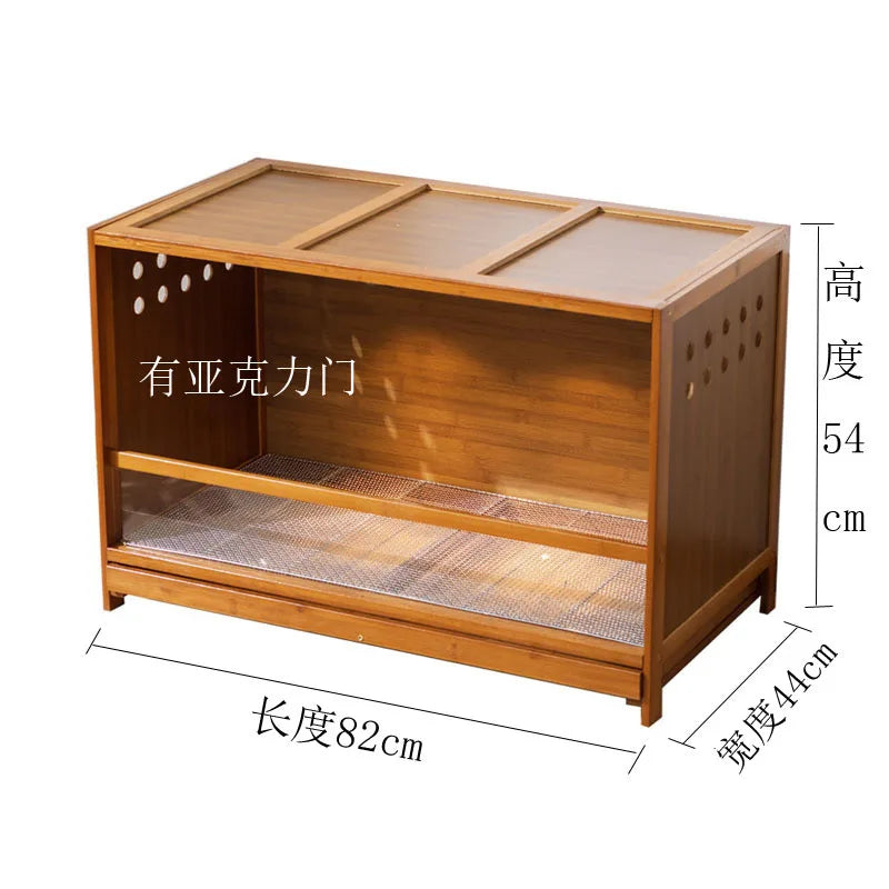 Drawer Breeding Box for Parrots Quail Birds with Temperature Control Pet Cage for Hamsters Lizards Hedgehogs