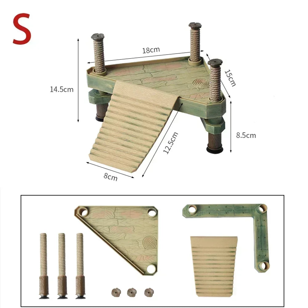 Brazilian Terrapin Float Island Reptile Cage Ramp Platform Turf Turtles Ramps Ladder Turtle Tank Tortoise Floating Platform