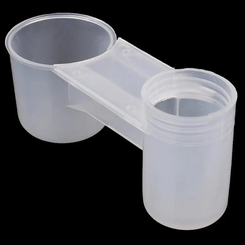 5Pcs Plastic Bird Feeder Clear Water Bottle Drinker Cup for Pigeon