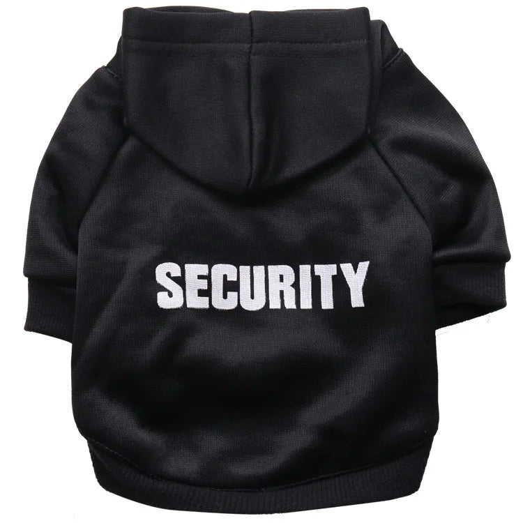 Security Cat Clothes Pet Cat Coats Jacket Hoodies For Cats Outfit Warm Pet Clothing Rabbit Animals Pet Costume For Small Dogs
