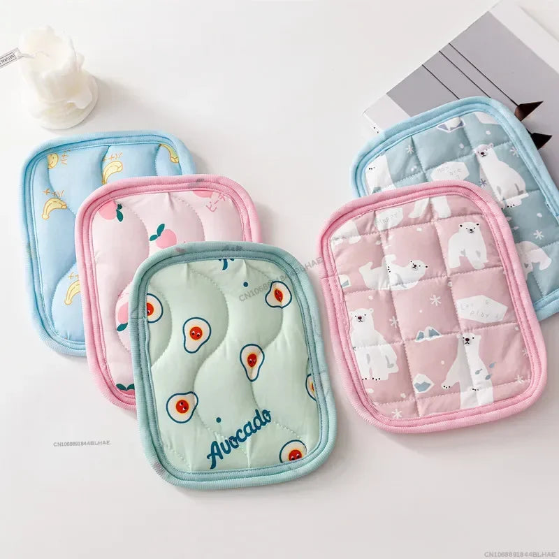 Hamster Cooling Mat Summer Ice Silk Cool Feeling Pet Mat Hamster Kennel Mats Guinea Pig Chinchilla Rabbit Small Pet Cooling Mat