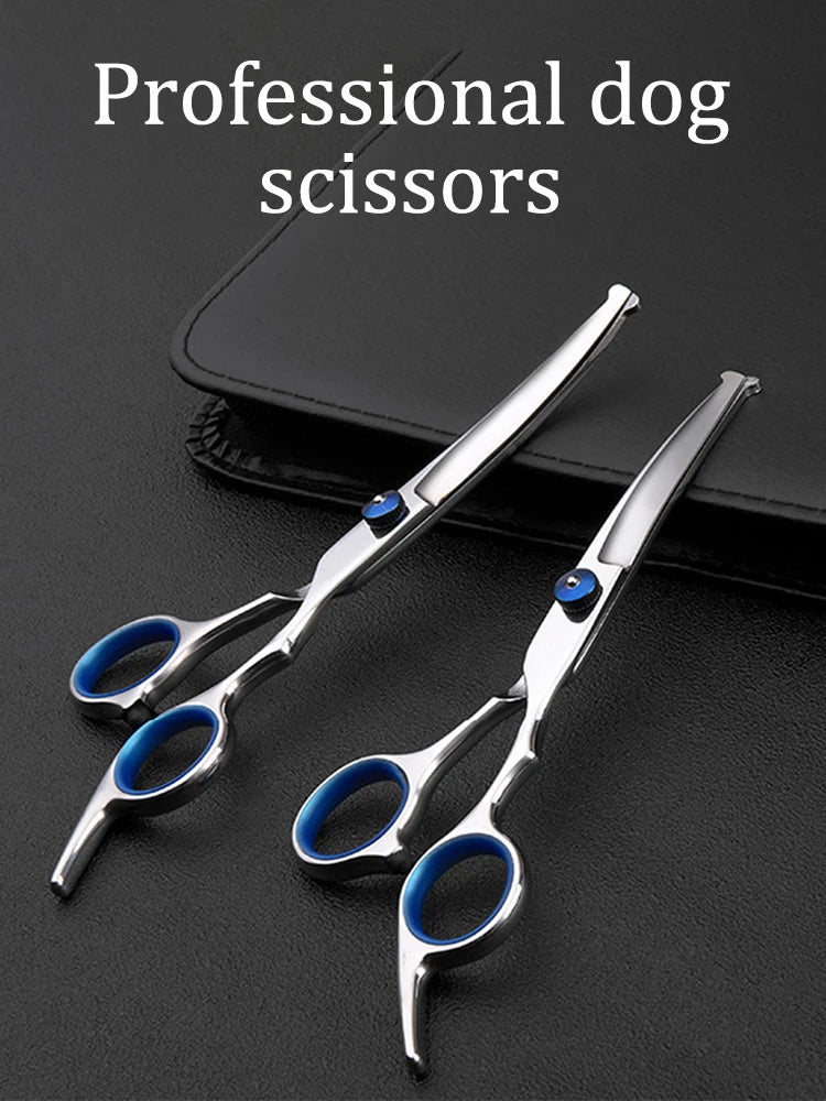1PC 6-Inch Teddy Dog Hair Scissors Pet Scissors Clean Grooming Tools Safe Round Head Scissors