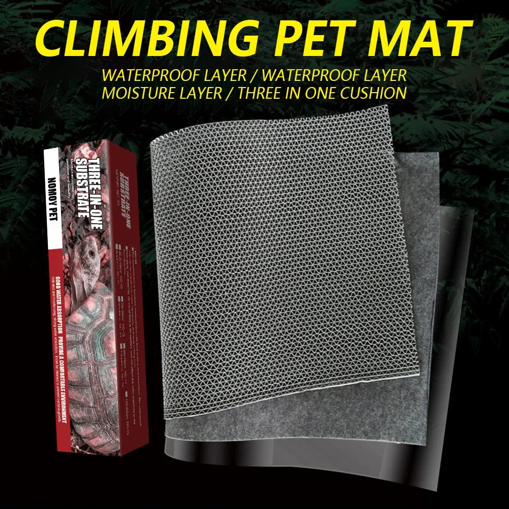 60*40cm Lizard Habitat Mat Reptile Pets Moisturizing Pad Lizard Kennel Supplies Amphibians Terrarium Bottom Mat Waterproof Mat