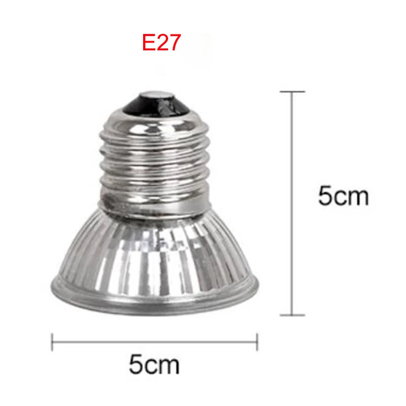 UVA Heat Lamp for Pet Reptile, Reptile Heater Bulb, Emitter Pets Basking, Bird, Snake, Turtle, Lizard, 110-220V, 25 W, 50 W, 75W