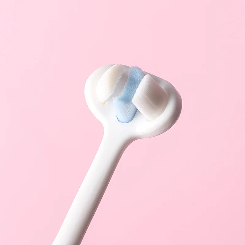 Elastic Soft 3-Sided Pet Toothbrush Dog Toothbrush Removing Bad Breath Tartar Cleaning Mouth Pet Dental Care Cat Cleaning New