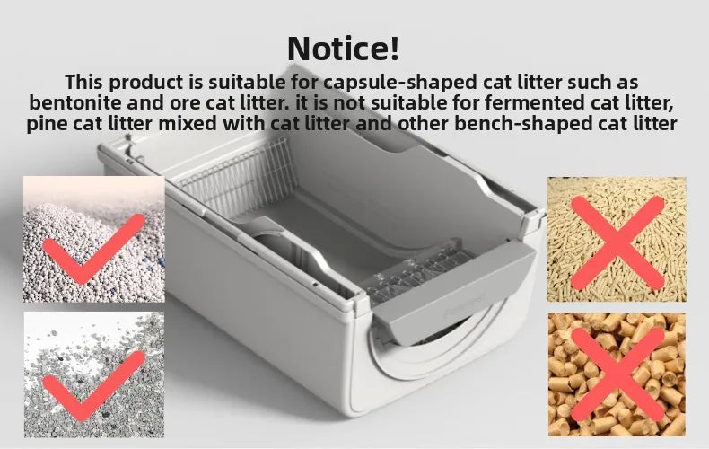 Easy To Clean Cat Litter Box Hand-pulled Shit Shoveling Fully Enclosed Cat Toilet Semi-automatic Cat Litter Box  Litter Tray